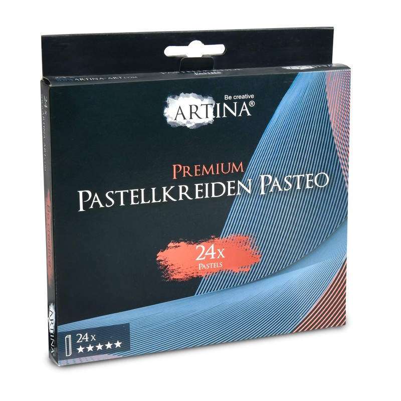 Artina Pasteo Pastel Chalk Set, Soft Pastel Colours in Studio
