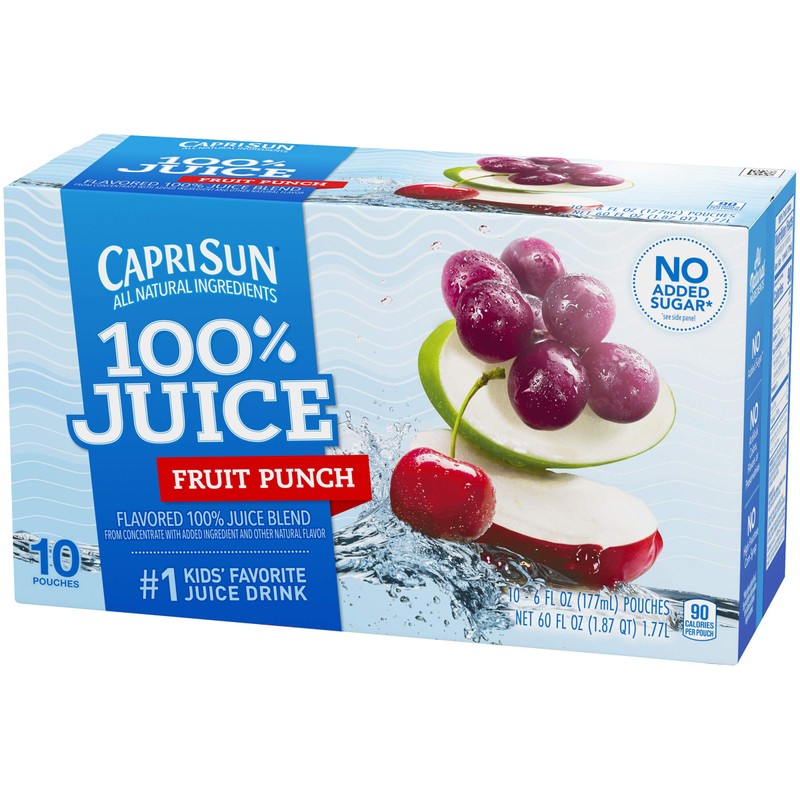 Capri Sun Fruit Punch Ready-to-Drink Juice (10 Pouches)