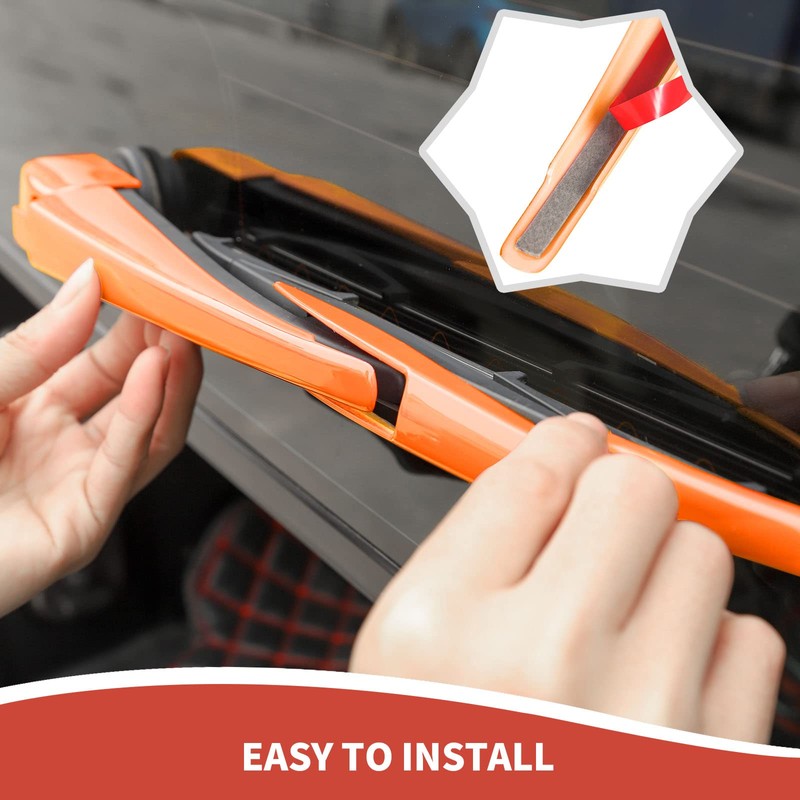 RAZPOY JL Front & Rear Window Wiper Blades Trim, Windshield
