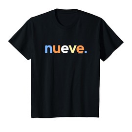 9th Birthday Shirt Girl 9 Nueve Anos | Nine Spanish Gift T-Shirt