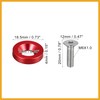 Partuto 20 Pcs Car Motorcycle Red M6 Fender Bumper Washer