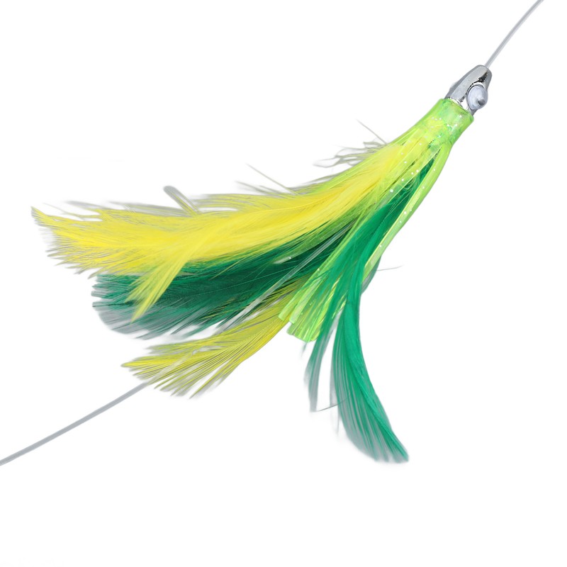 Feather Trolling Lures Excellent Camouflage Durable Trolling Feather Fishing Lures
