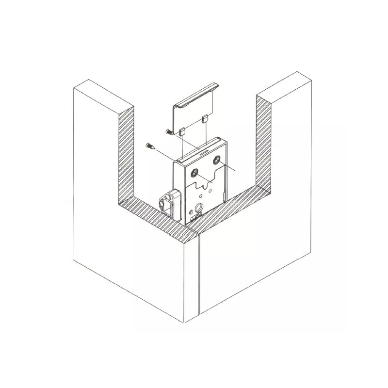 Armstrong Hidden RFID cabinet lock for concealed wooden drawer/cabinet