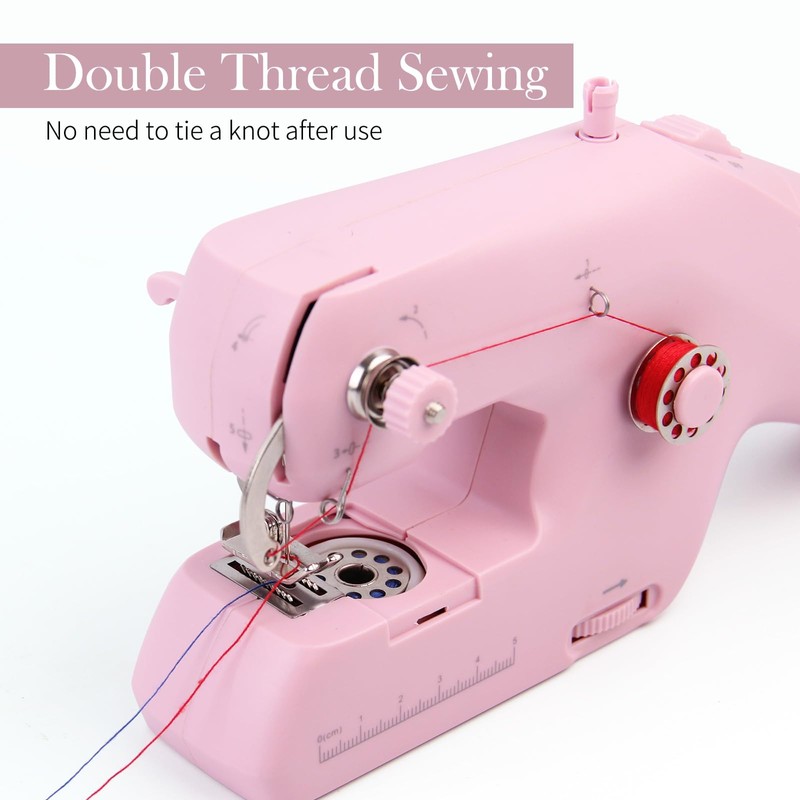 HKC Hand Sewing Machine, Portable Double Thread Electric Sewing Machine,