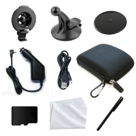 Ramtech Car Truck GPS Full Accessory Kit Bundle, Compatible with 4.3 and 5 Inch Nuvi 2457LMT 2497LMT 2539LMT 2557LMT 2558LMTHD 2559LMT 2577LT 2589LMT 2597LMT 2598LMT 2599LMT - GFAK