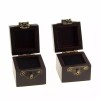 Ella Celebration 2pc Wood Ring Boxes for Wedding Ceremony Elegant