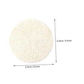 SAFIGLE 10Pcs Natural Loofah Sponge Facial Scrubber Pads for Gentle Exfoliation Oil Removal and Cleansing for Daily Skincare and Travel