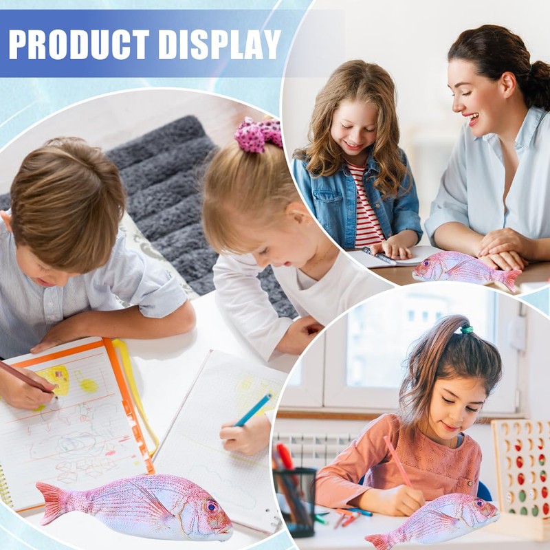 XUZOPIM 1 Piece Fish Shaped Pencil Case Novelty Fish Pencil