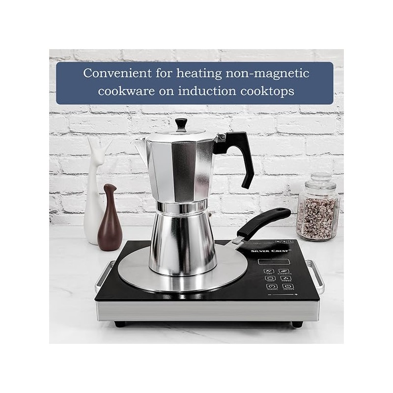ACTIV CUISINE 7.9 Inch Heat Diffuser for Glass Cooktop, Stainless