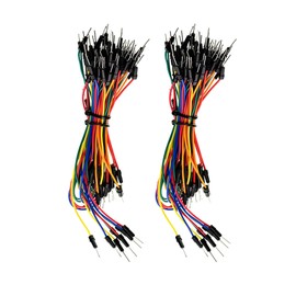 Samcos Jumper Wire 130 Pack Jumper Wire Connector Line Wire Kit Male to Male for Breadboard Flexible Breadboard Arduino DIY