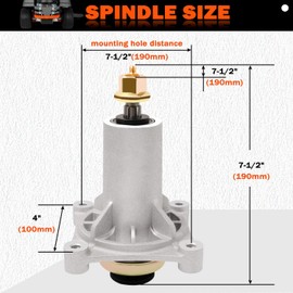 KOOTANS 187292 Spindle Assembly Fit for Husqvarna 587820301 587819701 532187281 587125401 532192870 532187281 539112057 YTH22V46 YTH24V48, Ariens 21546238 21549012 and 42" 46" 48" 54" Mower Deck