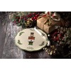 Spode Christmas Tree Nutcracker 2 Piece Cheese Plate with Knife