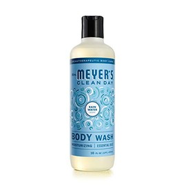 Mrs. Meyer's Moisturizing Body Wash for Women and Men, Biodegradable Shower Gel Formula Made with Essential Oils, Rain Water, 16 oz