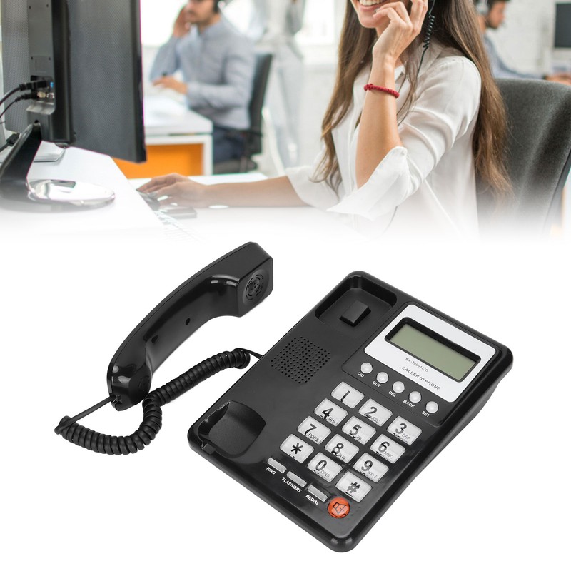KXT8001CID Corded Telephone Caller ID Semi Hands Free Clear Display