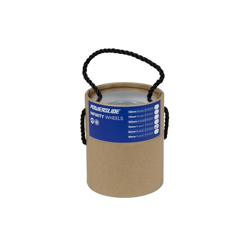 Powerslide Infinity Ii Wheels, Pack of 4, white, 84mm