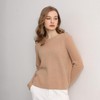 GreenMount Cashmere Sweaters for Women Essential Crewneck Ribbed Long Sleeve