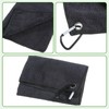 Bruislard 2 Pack Black Golf Towel with Carabiner Clip 12"