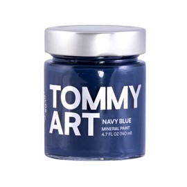 Tommy Art Chalk-Based Mineral Paint 140ml-Navy, Navy Blue