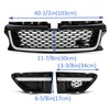 HECASA Front Grille+Air Side Vents Compatible with 2010-2013 Land Rover