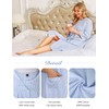 Bloggerlove Loungewear Dress for Elderly Classic Short Sleeve Sleeping Gowns