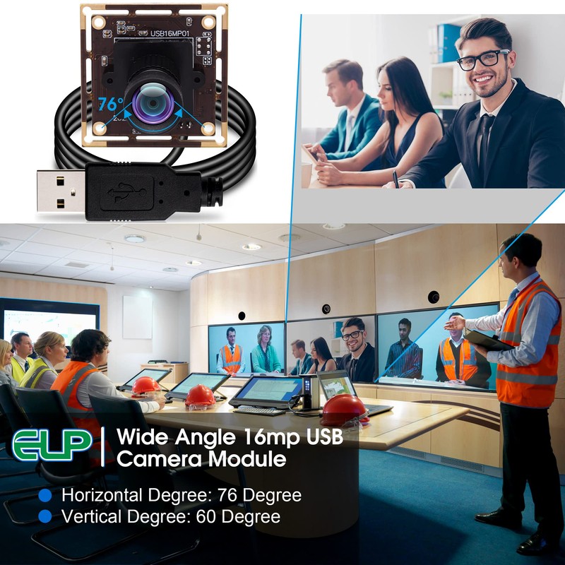 ELP Módulo de cámara USB de 16 MP