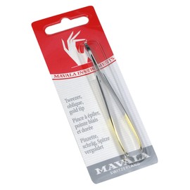Mavala Tweezer Oblique, Gold Tip