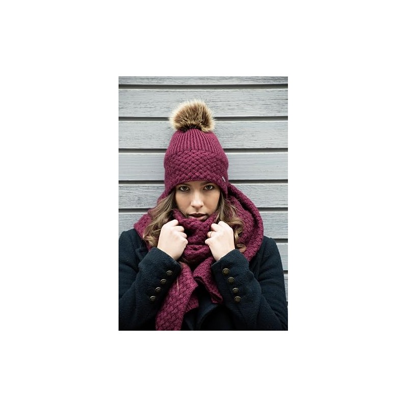 CHILLOUTS Women's Apple Hat Beanie Hat, rose
