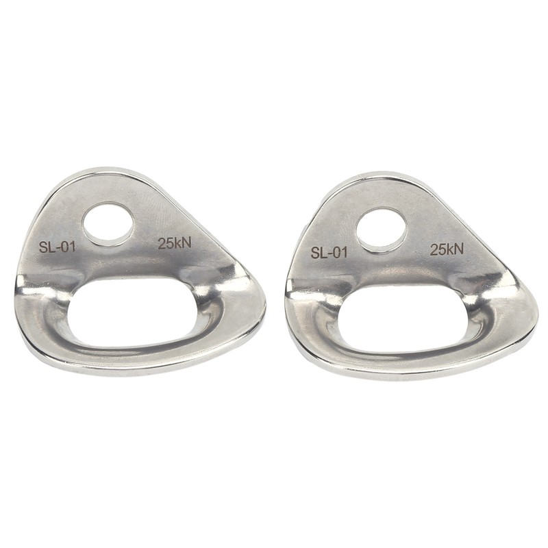 2Pcs Climbing Hangers Stainless Steel Durable Sturdy Smooth Convenient Rock