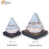 fullion Storm Glass Diamond S Storm Glass with Wood Base