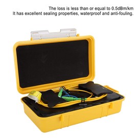 Caja de Cable de Lanzamiento OTDR, Eliminador de Zona Muerta Caja de Cable de Lanzamiento OTDR de Fibra óptica SC/APC-SC/APC SM, 1 km Caja de Cable de Lanzamiento OTDR óptico