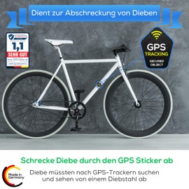 TinyTag® Warning Sticker for GPS Tracker (Black/Yellow, Pack of 4)