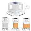 Mlambert 8 Pack Solar Post Lights Outdoor, Waterproof Fence Cap