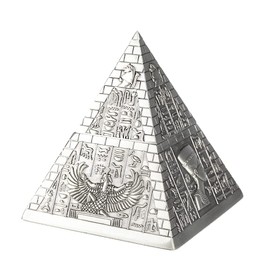 Ägyptische Pyramide – dekorative Box, Pyramide aus Stahl.