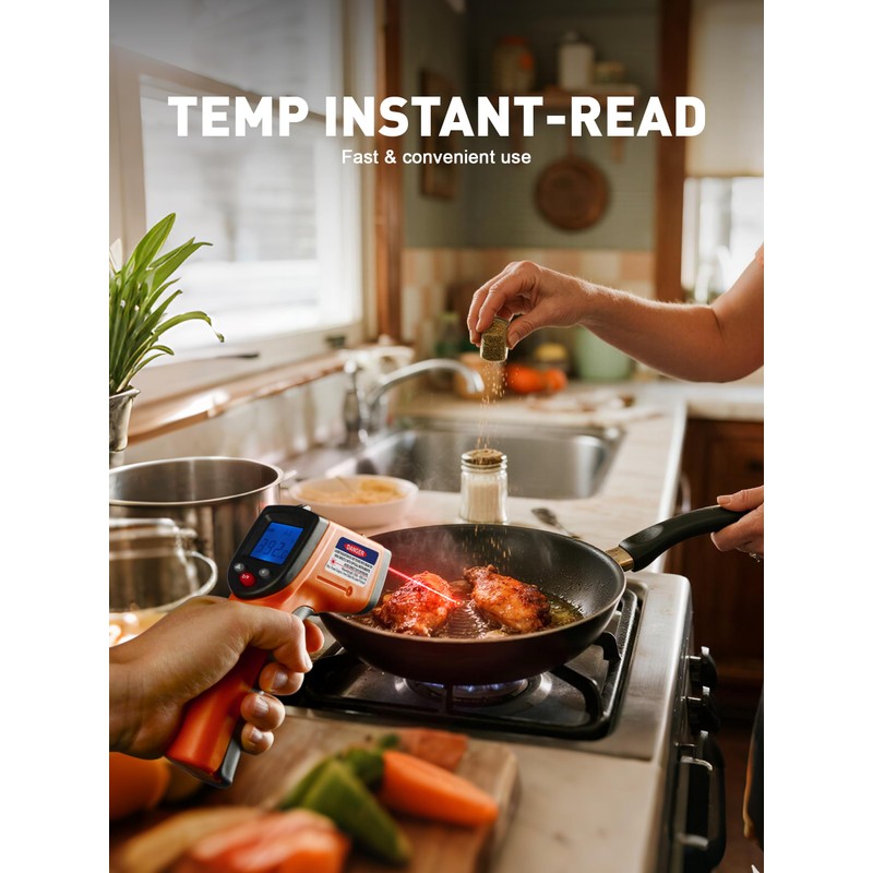 SMART JERRY - Infrared Thermometer Gun | Non-Contact Digital Temperature