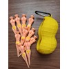 BEAGLE CAT Peanut Golf Ball Case and 10 Macho Mantees