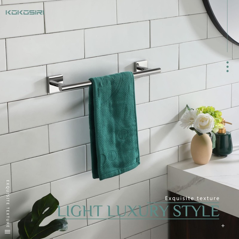 KOKOSIRI Hand Towel Bar 16 Inch Bathroom Towel Holder for
