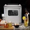 Kismile Countertop Ice Maker, 28lbs/24H, LED Control Panel, Self-Cleaning with