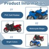 Pack of 2 PVC Mini Motorcycle Key Chains - Imitation