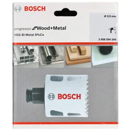 BOSCH Bi-Metal Hole Saw, 8% Cobalt Alloy, Progressive Tooth Design, for Wood and Metals