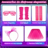 Lukovee Disfraz de los 1980 Mujers, 24 Conjunto de 80's
