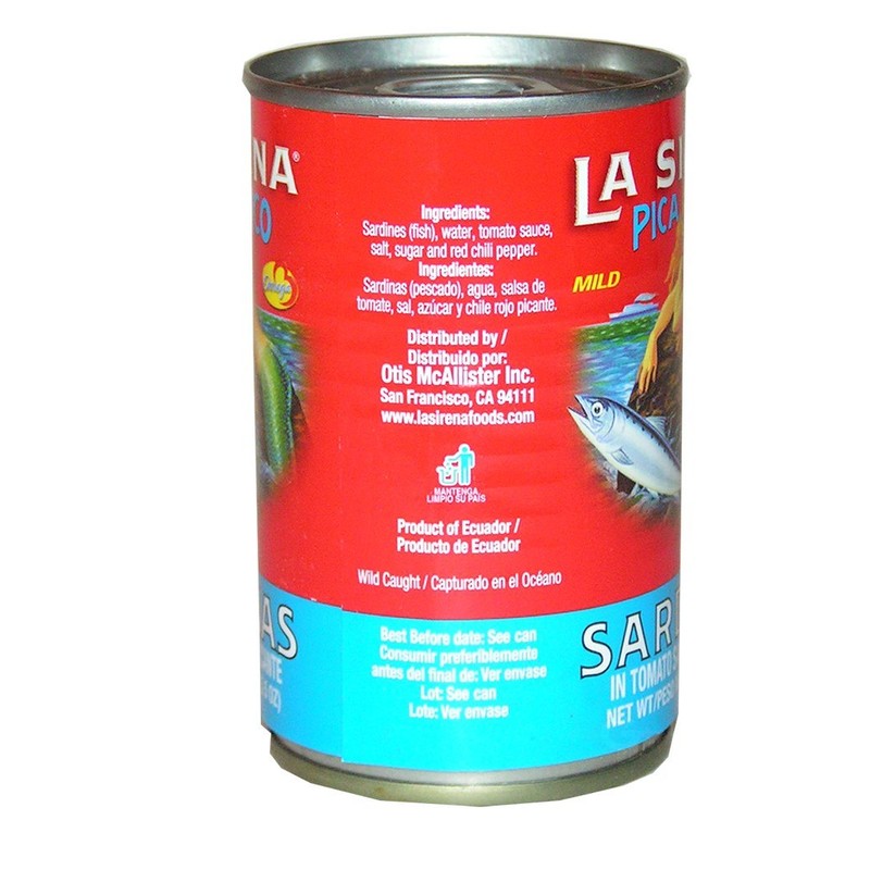 La Sirena Pica Poco Sardine 5.5 oz - Sardina (Pack