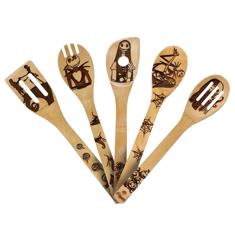 Nightmare Wooden Spoons Great Utensil Set Fun Gift Idea Serving
