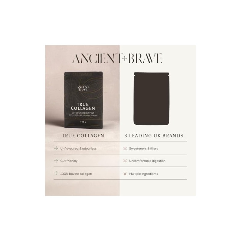Ancient + Brave True Collagen 500g - Bovine Collagen Powder