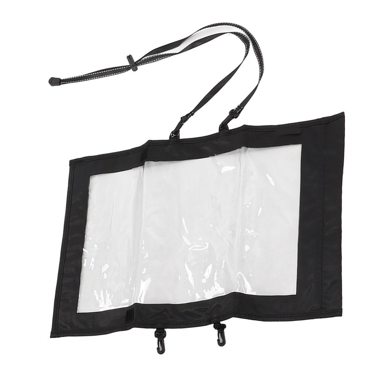 Transparent Hiking Map Pouch with 2 Additional Straps Waterproof TPU