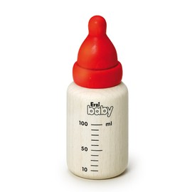 Erzi 17160 Babyflasche aus Holz, Kaufladenartikel für Kinder, Rollenspiele