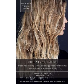Kristin Ess Signature Hair Gloss - Winter Wheat - Light Neutral Blonde Unisex Hair Color 1 Application