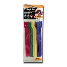 CargoLoc 32453 Colored Magic Ties, 5-Inch x 1/2-Inch