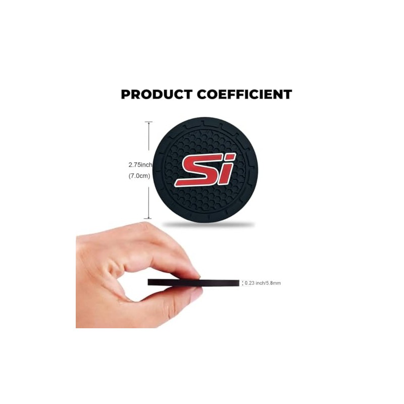 Car Cup Holder Coasters 2PCS 2.75 Inch Coasters for Honda