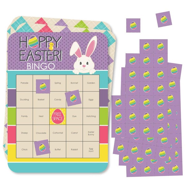 Big Dot of Happiness Hippity Hoppity - Bingo Cards and
