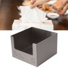 Stainless Steel Tissue Box Square Tissue Holder Large Opening Napkin